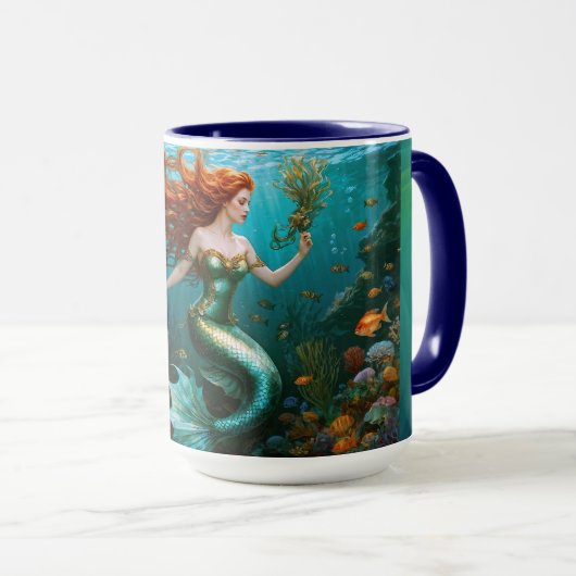 Mug "Marielle" - Belle sirène dansante (Devant droit)