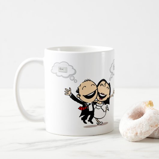 Mug Mariés à peine (Avec donut)