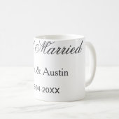 Mug Mariés add nom du couple date année simulation de  (Devant droit)