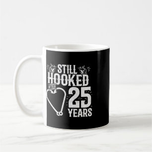 Mug Mariés depuis 25 ans - Couple de pêche - 25e anniv