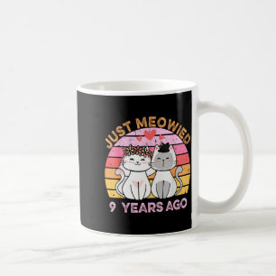 Mug Mariés depuis 9 ans Chats 9e anniversaire de maria
