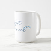 Mug Mariés design nom couple date année simulation de  (Devant droit)