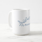 Mug Mariés design nom couple date année simulation de  (Devant gauche)