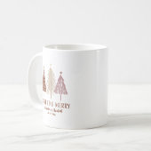 Mug Mariés Joyeux Premier Arbre de Noël Fête M. Mme (Devant gauche)