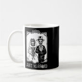 Mug Mariés squelette Halloween couple marié (Gauche)