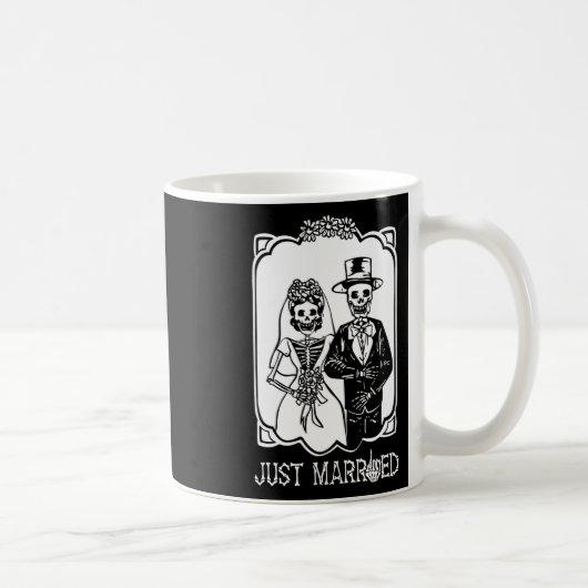 Mug Mariés squelette Halloween couple marié (Droite)