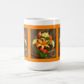 Mug Marigolds, Hydrangea, Lilies Floral Automne (Centre)