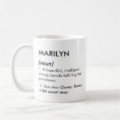 Mug Marilyn name, Editable name, Custom name (Gauche)