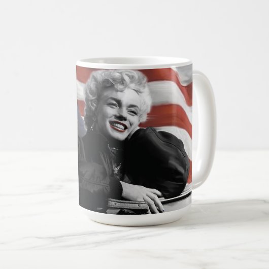 Mug Marilyn patriote (Devant droit)