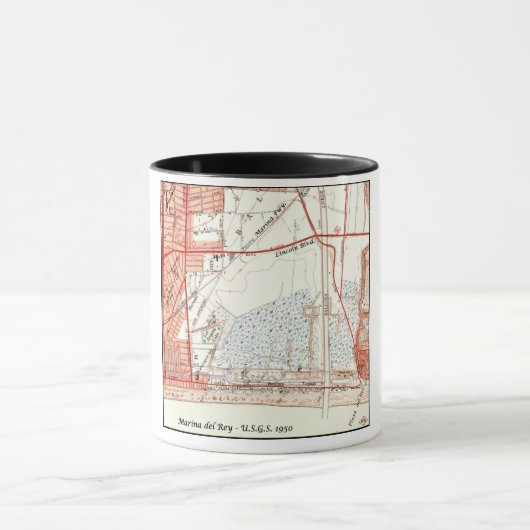 Mug Marina Del Rey 1950, U.S.G.S. (Centre)