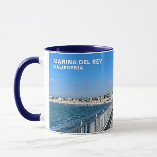 Mug Marina Del Rey, CA - Plage / Canal (Gauche)