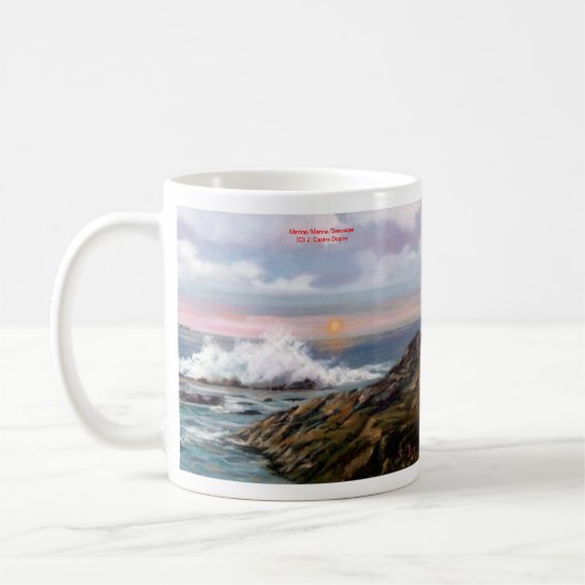 Mug Marina/Mariña/Seascape (Gauche)