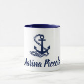 Mug Marina Piccola - Style Maritime Musique Bleue Et B (Centre)