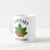 Mug Marinara Légal dans 50 Etats Basil et tomates (Devant gauche)
