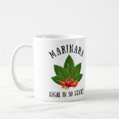 Mug Marinara Légal dans 50 Etats Basil et tomates (Gauche)