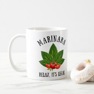 Mug Marinara Relax C'est légal Basil Tomate Humour ali