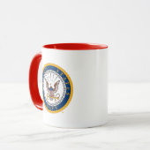 Mug Marine américaine | Emblème de la marine (Devant gauche)