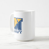 Mug Marine américaine | Marine initiale N (Devant gauche)