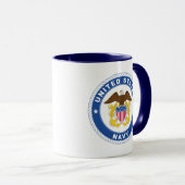 Mug Marine américaine | Officier Crest (Devant droit)
