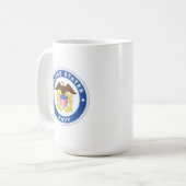 Mug Marine américaine | Officier Crest (Devant gauche)