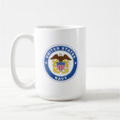 Mug Marine américaine | Officier Crest (Gauche)