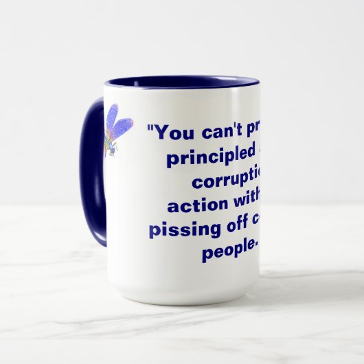 Mug Marine anti-corruption (Devant gauche)