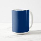 Mug Marine Bleu Courage Bible Verse Nom personnalisé S (Devant droit)