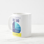 Mug Marine Bleu Jaune Raisons de jouer Vous êtes grand (Devant gauche)