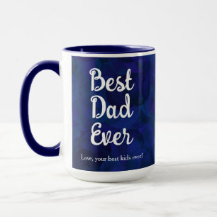 Mug Marine Bleu Meilleur Papa Jamais Drôle De Noël Enf