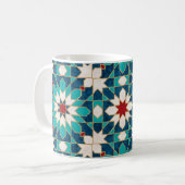 Mug Marine Bleu Turquoise Blanc Marbre Rouge Marbre Ma (Devant gauche)