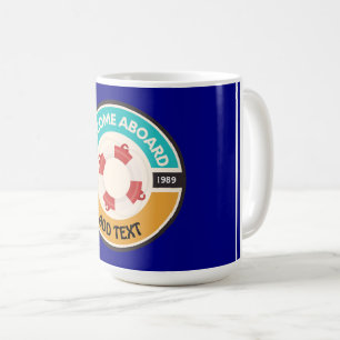 Mug Marine bleue Ancre nautique club nautique