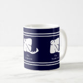 Mug Marine Bleue Côte Bleue Nautique Stingray Manta Ra (Devant droit)