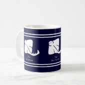 Mug Marine Bleue Côte Bleue Nautique Stingray Manta Ra (Devant gauche)