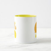 Mug Marine Blue Lemon Art - Refresh Citrus Design (Centre)