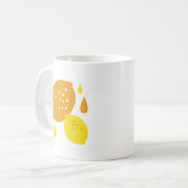 Mug Marine Blue Lemon Art - Refresh Citrus Design (Devant gauche)