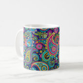 Mug Marine Blue Paisley (Devant gauche)