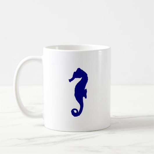 Mug Marine Blue Seahorse (Gauche)