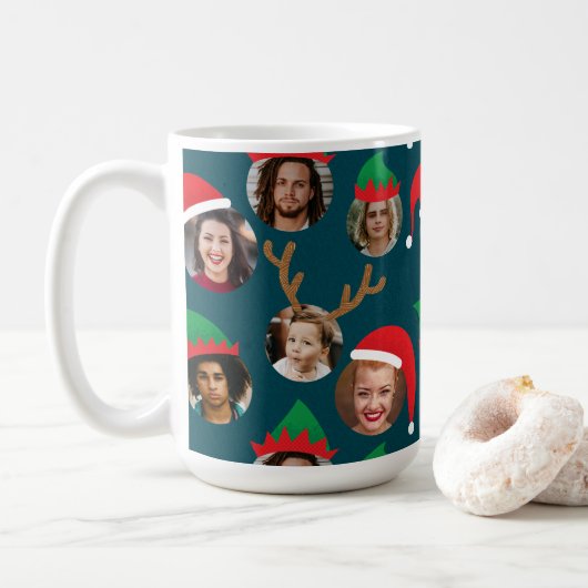 Mug Marine Blue Silly Christmas Casquette Six Photo Co (Avec donut)