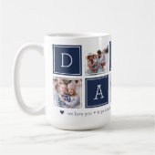 Mug Marine | Collage de colorbloc photo Custom Daddy 5 (Gauche)