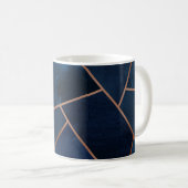 Mug Marine et cuivre Geo (Devant droit)