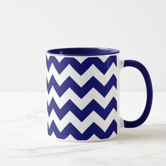 Mug Marine et White Zigzag (Droite)