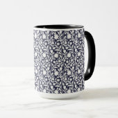 Mug Marine florale Boho (Devant droit)