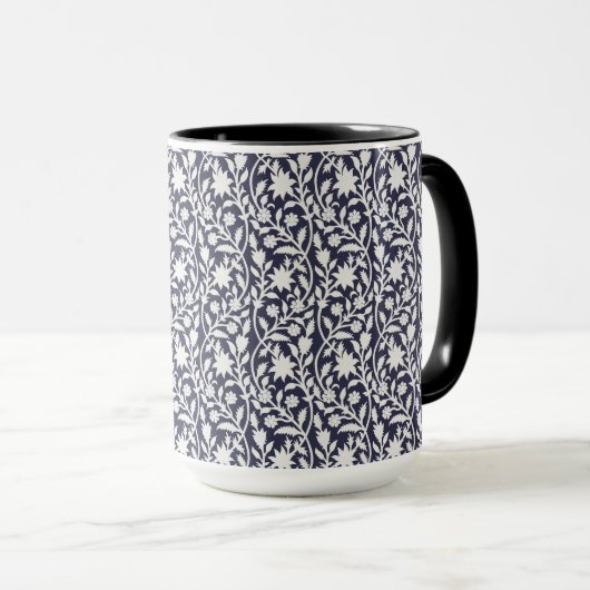 Mug Marine florale Boho (Devant droit)