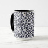 Mug Marine florale Boho (Devant gauche)