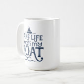 Mug Marine Lake Life Flotte Mon bateau (Devant gauche)