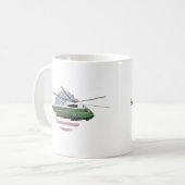 Mug Marine One Helicopter avec le drapeau américain (Devant gauche)