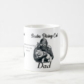 Mug Marine Plongée Chat Papa (Devant droit)