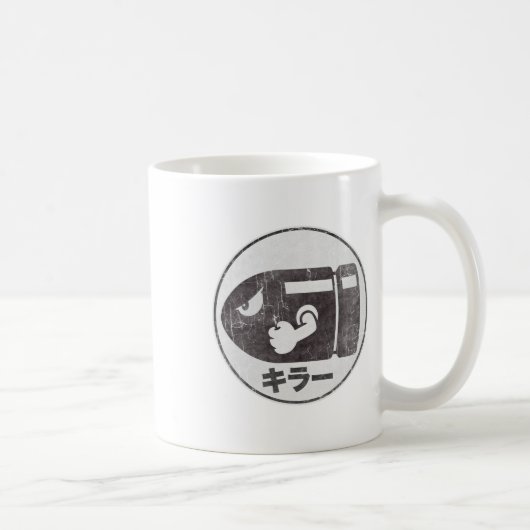 Mug Mario Bullet Bill Distressed Kanji Logo (Droite)