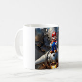 Mug Mario debout sur une fusée puissante (Devant gauche)
