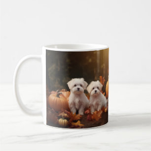 Mug Marionnette maltaise Automne Citrouille délice